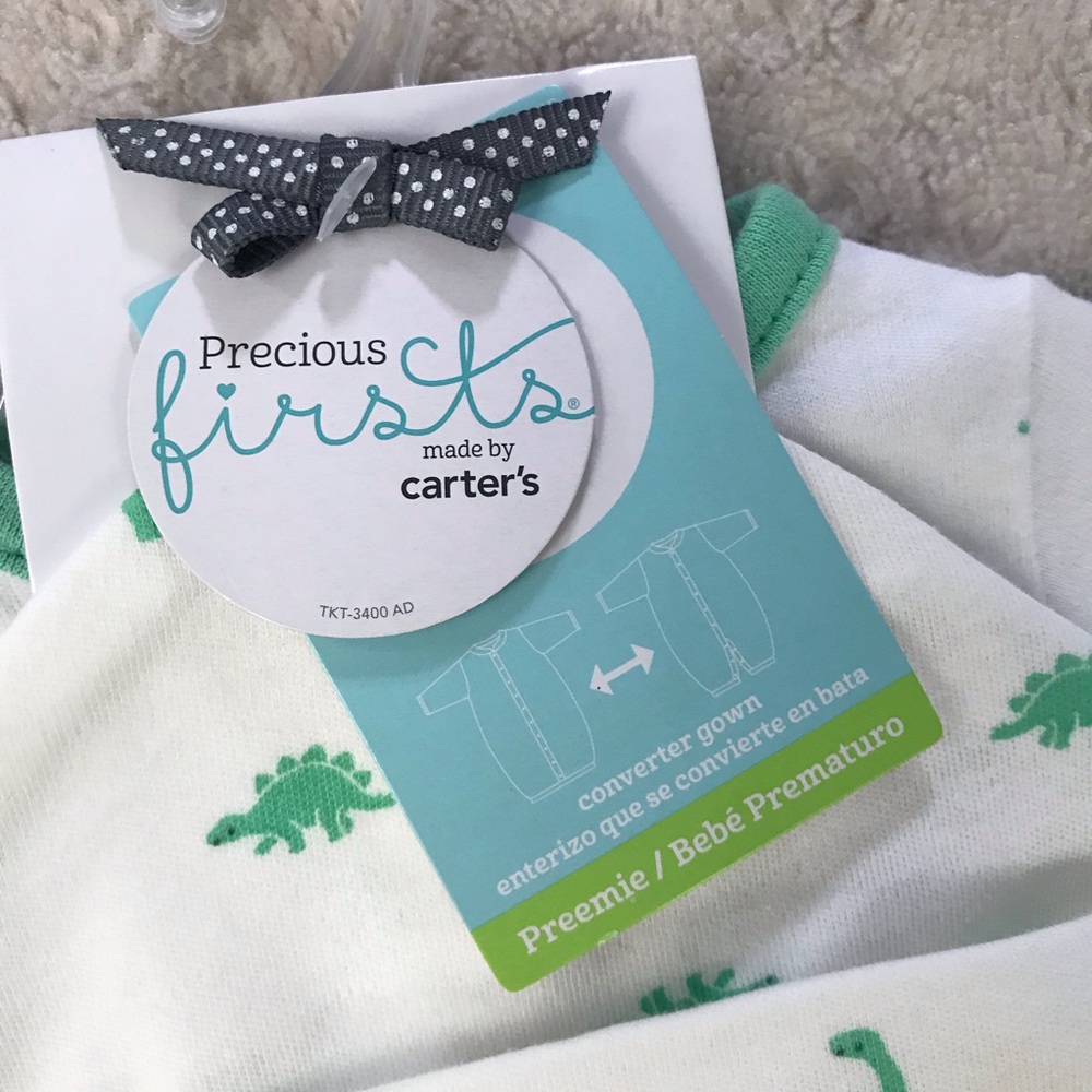 Preemie Baby Boy Bundle Carter’s Dinosaur - Picture 3 of 8